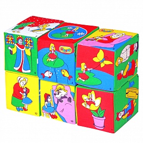 Набор из 6 кубиков «Сказки» (Мякиши, 002 МЯКИШИsim)